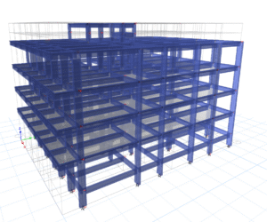 3D structural model of Sloka Valley North and South academic blocks