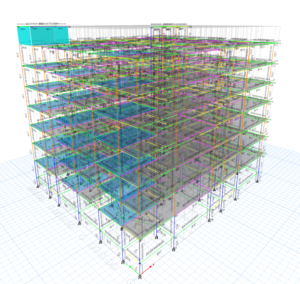 3D structural model of Vista Heights apartment in Anantapur